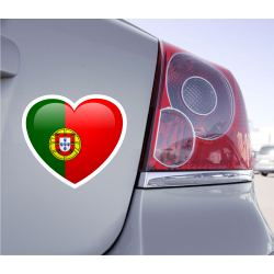 Sticker Love Drapeau Portugal - 1