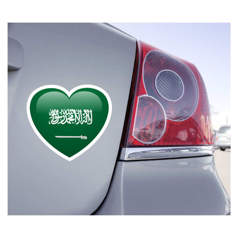 Sticker Love Drapeau Arabie saoudite - 1