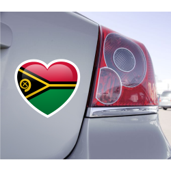 Sticker Love Drapeau Vanuatu - 1