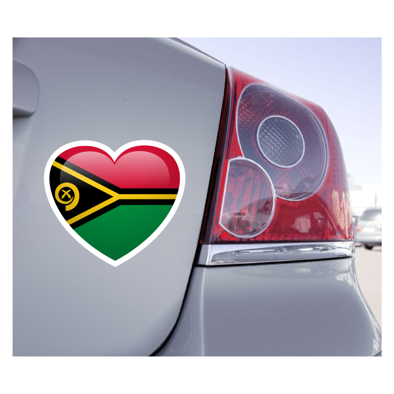 Sticker Love Drapeau Vanuatu - 1
