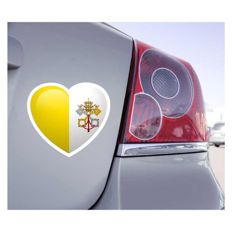 Sticker Love Drapeau Vatican - 1