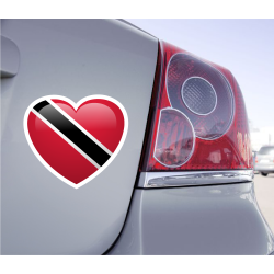 Sticker Love Drapeau Trinité-et-Tobago - 1