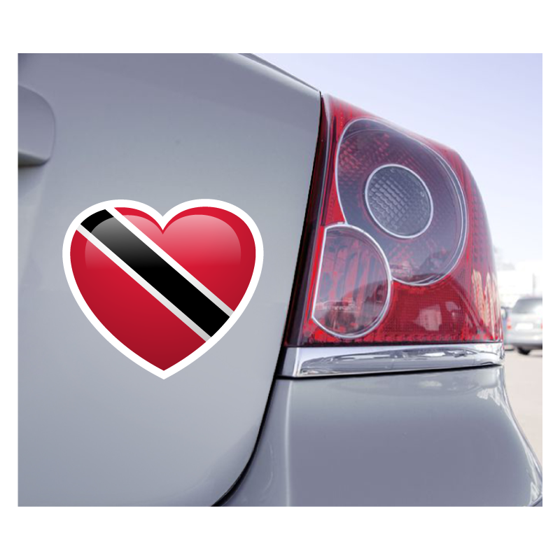 Sticker Love Drapeau Trinité-et-Tobago - 1