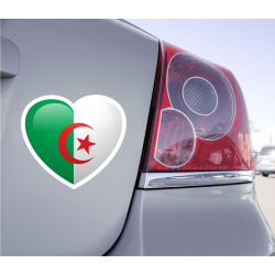 Sticker Love Drapeau Algérie - 1