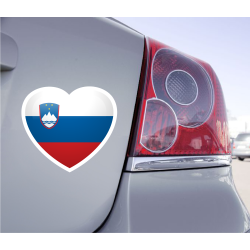 Sticker Love Drapeau Slovénie - 1