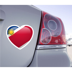 Sticker Love Drapeau Namibie - 1