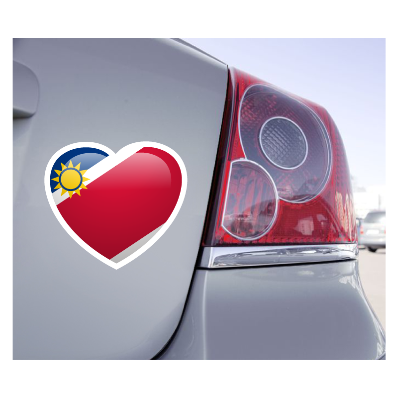 Sticker Love Drapeau Namibie - 1