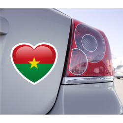 Sticker Love Drapeau Burkina Faso - 1