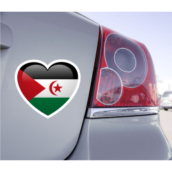 Sticker Love Drapeau République arabe sahraouie démocratique - 1