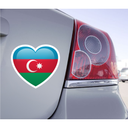 Sticker Love Drapeau Azerbaïdjan - 1