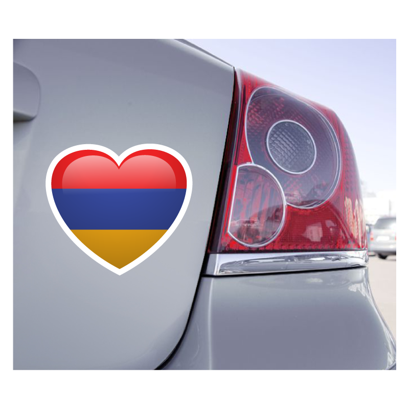 Sticker Love Drapeau Arménie - 1