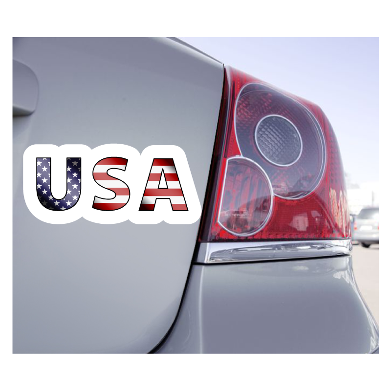 Sticker Lettrage USA - 1