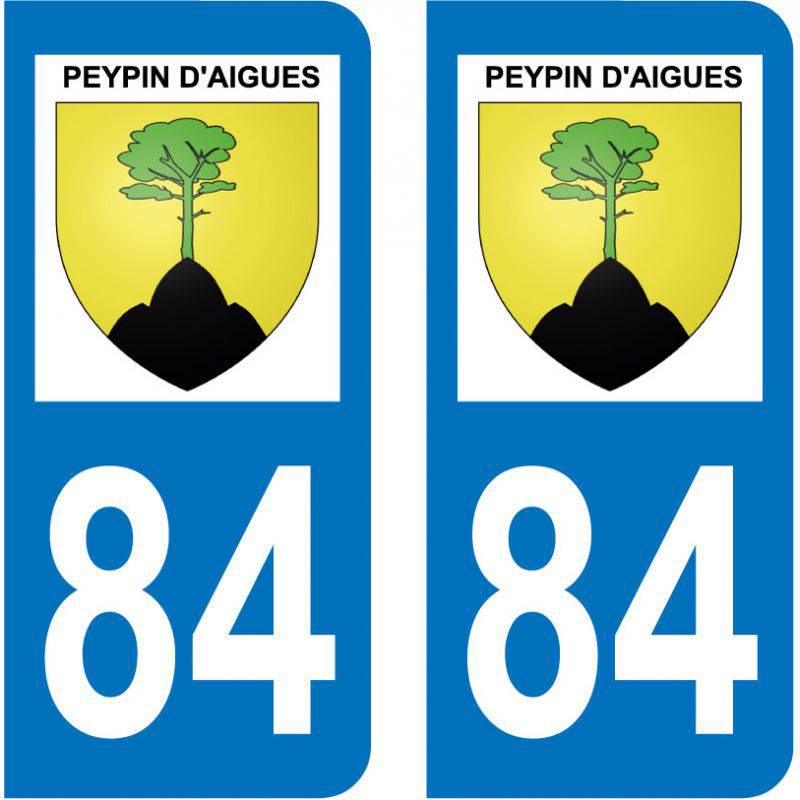 Sticker Plaque Peypin-d'Aigues 84240