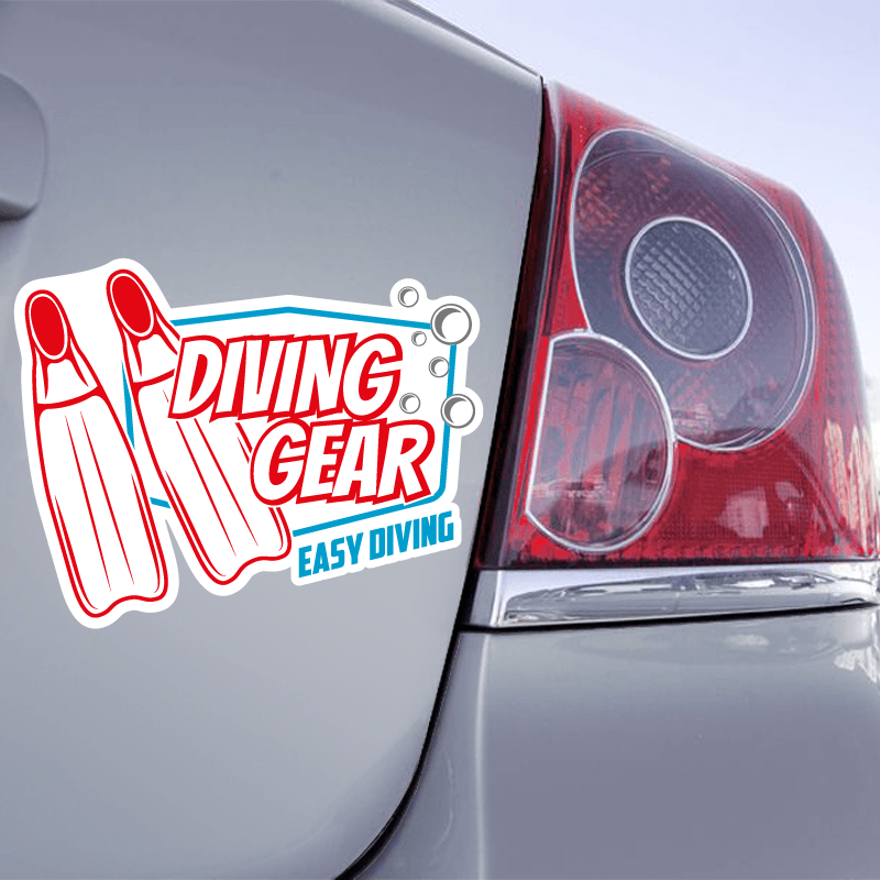Autocollant de symbole de plongée à l'air