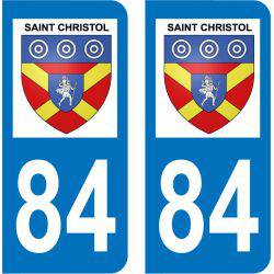 Sticker Plaque Saint-Christol 84390