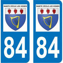 Sticker Plaque Sainte-Cécile-les-Vignes 84290