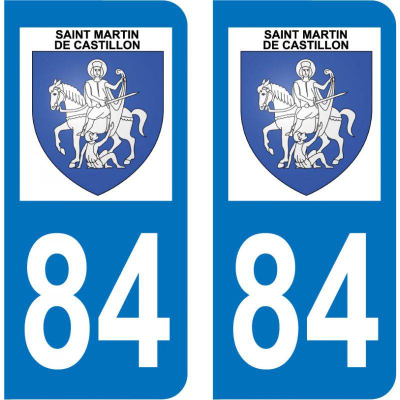 Sticker Plaque Saint-Martin-de-Castillon 84750