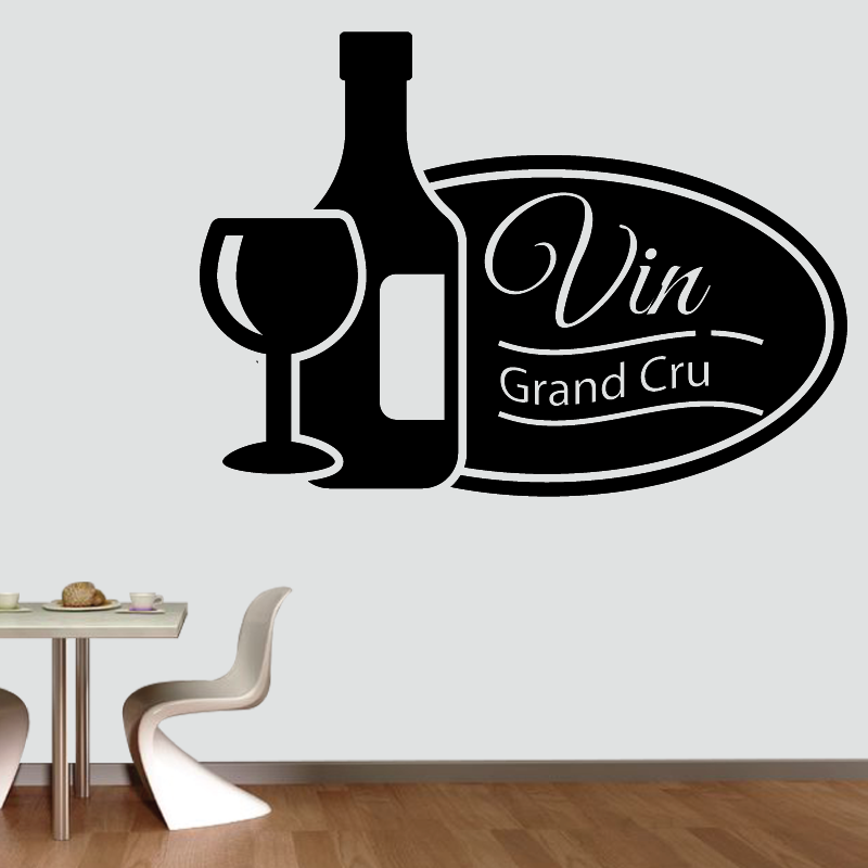 Sticker Mural Cuisine Vin Grand Cru - 9