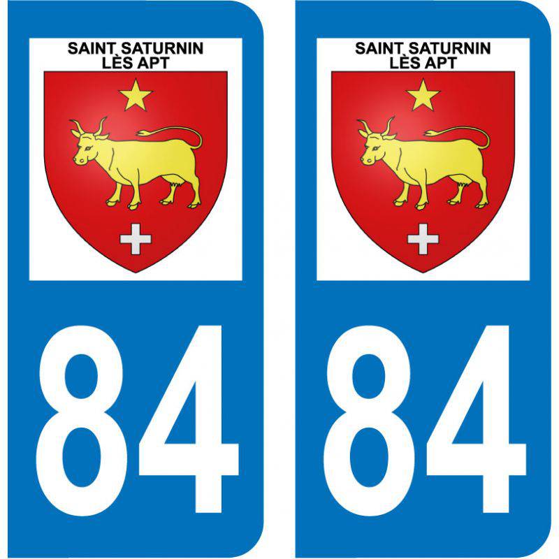 Sticker Plaque Saint-Saturnin-lès-Apt 84490