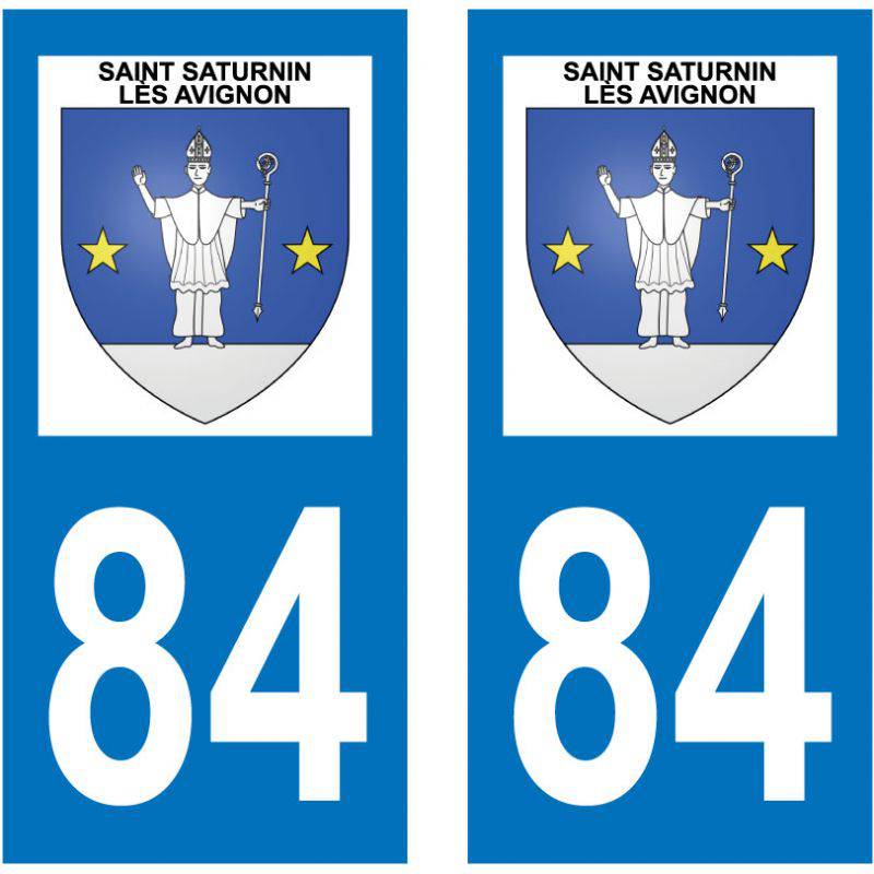 Sticker Plaque Saint-Saturnin-lès-Avignon 84450
