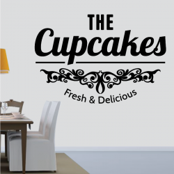 Sticker Mural Cuisine The Cupcakes - 1