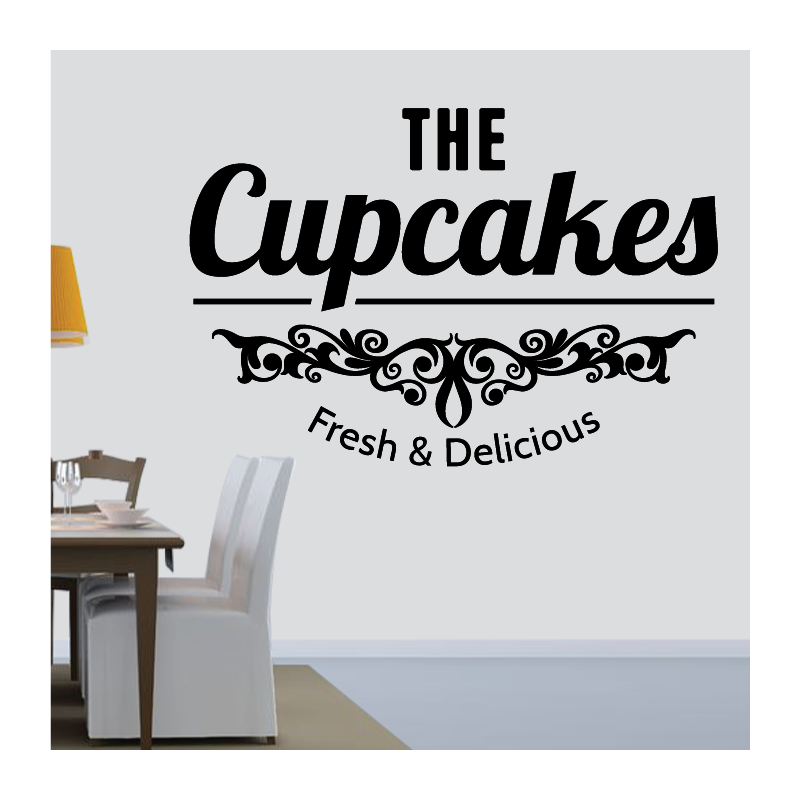 Sticker Mural Cuisine The Cupcakes - 1