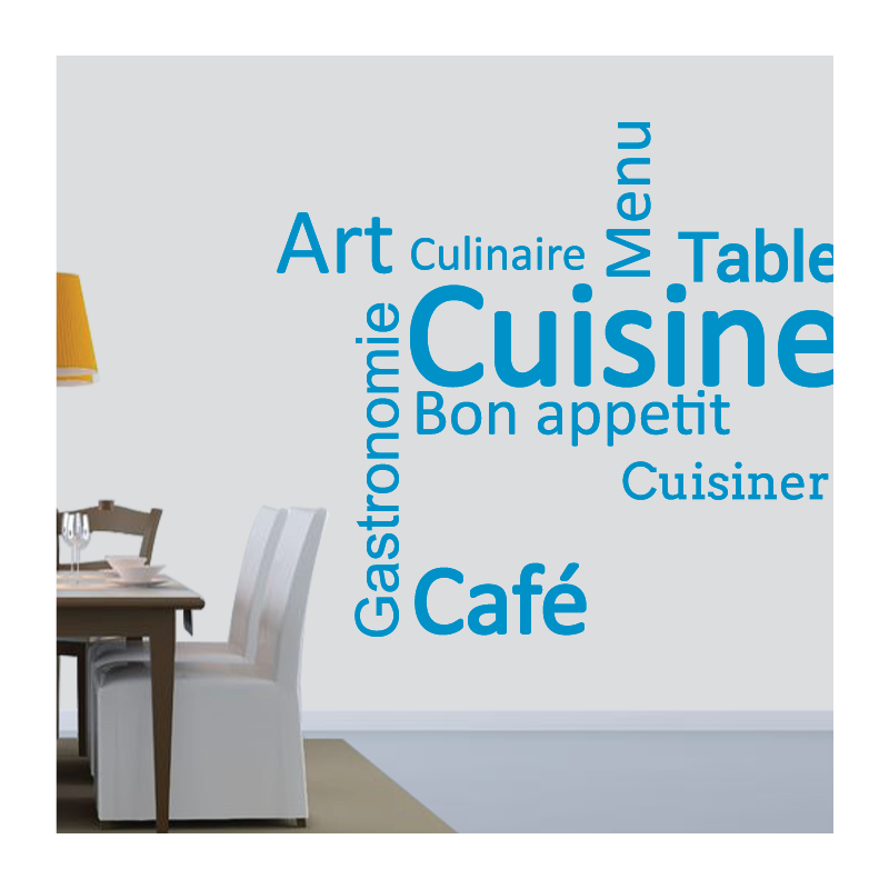 Sticker Mural Cuisine Art Culinaire - 1