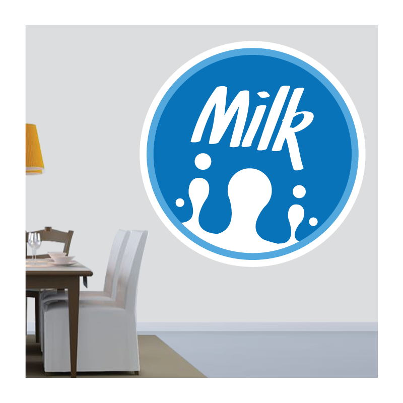 Sticker Mural Cuisine Milk Lait - 1