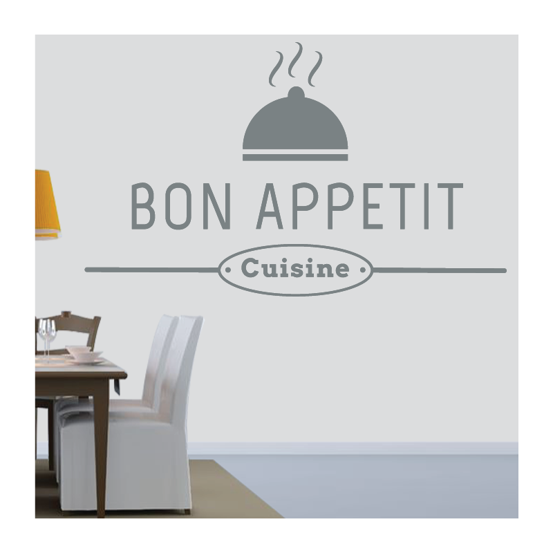 Sticker Mural Cuisine Bon Appetit - 4