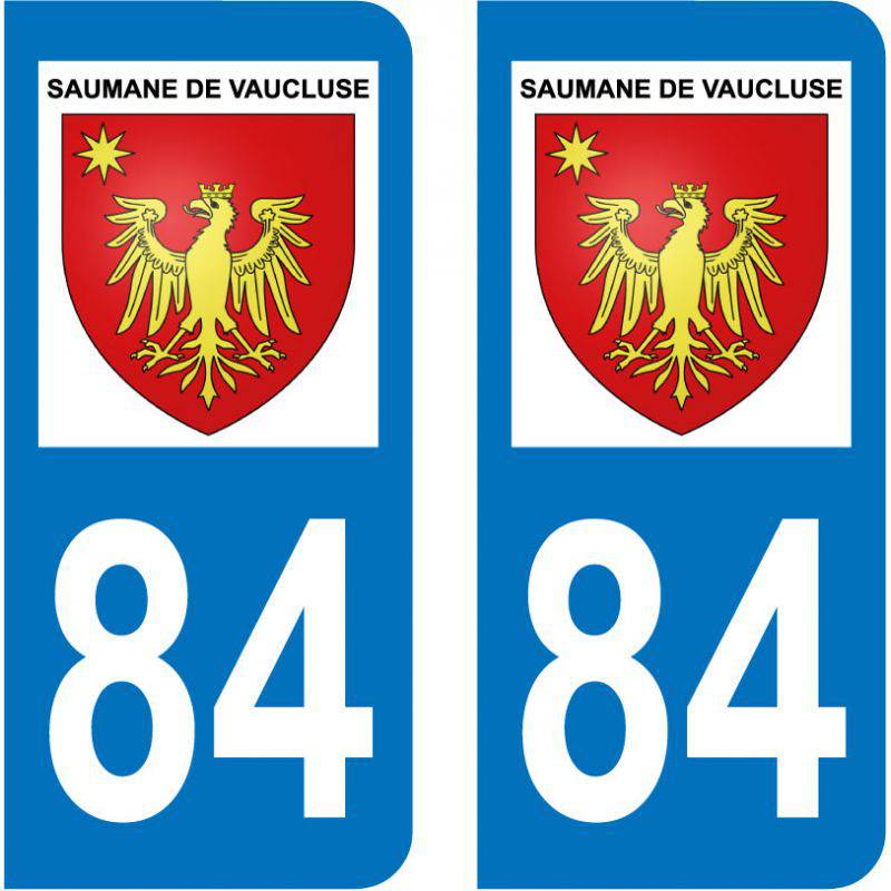 Sticker Plaque Saumane-de-Vaucluse 84800