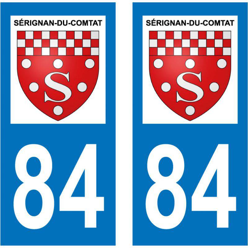 Sticker Plaque Sérignan-du-Comtat 84830