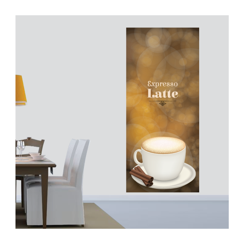 Sticker Mural Cuisine Expresso Latte - 1