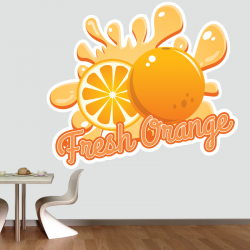 Sticker Mural Cuisine Fresh Orange - 1