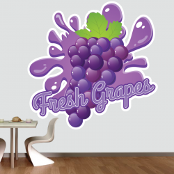 Sticker Mural Cuisine Fresh Grapes - 1