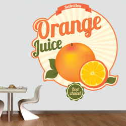 Sticker Mural Cuisine Orange Juice - 1