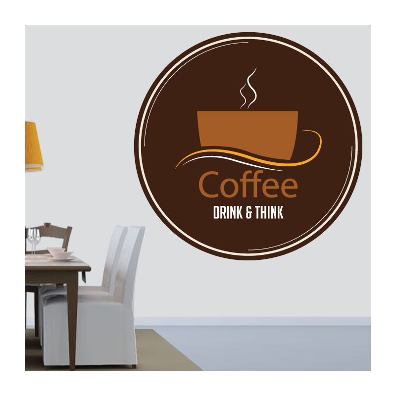 Sticker Mural Cuisine Coffee - 1