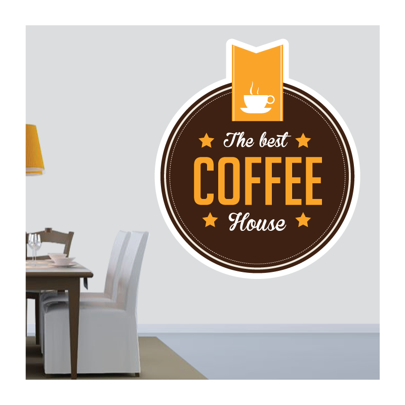 Sticker Mural Cuisine The Best Coffee House - 1