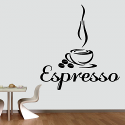Sticker Mural Cuisine Tasse Espresso - 1