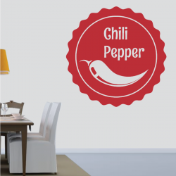Sticker Mural Cuisine Chili Pepper - 3