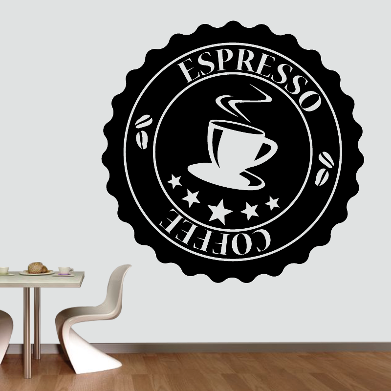 Sticker Mural Cuisine  Espresso Coffee - 1