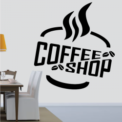 Sticker Mural Cuisine Coffee Shop - 1