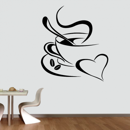 Plaque Murale Cuisine Française - Art Mural Bois - Tasse Décorative