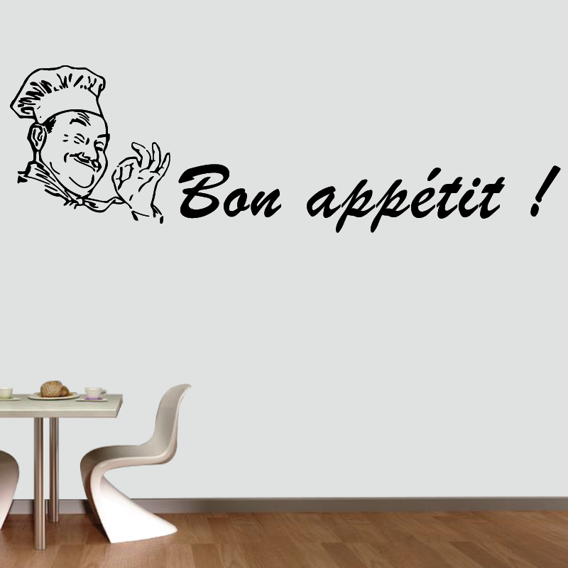Sticker Mural Cuisine Bon Appetit Chef - 1
