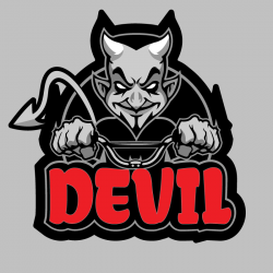 Autocollant Devil Diable - 2
