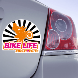 Autocollant Bike Life Délit 2 Fuite - 1