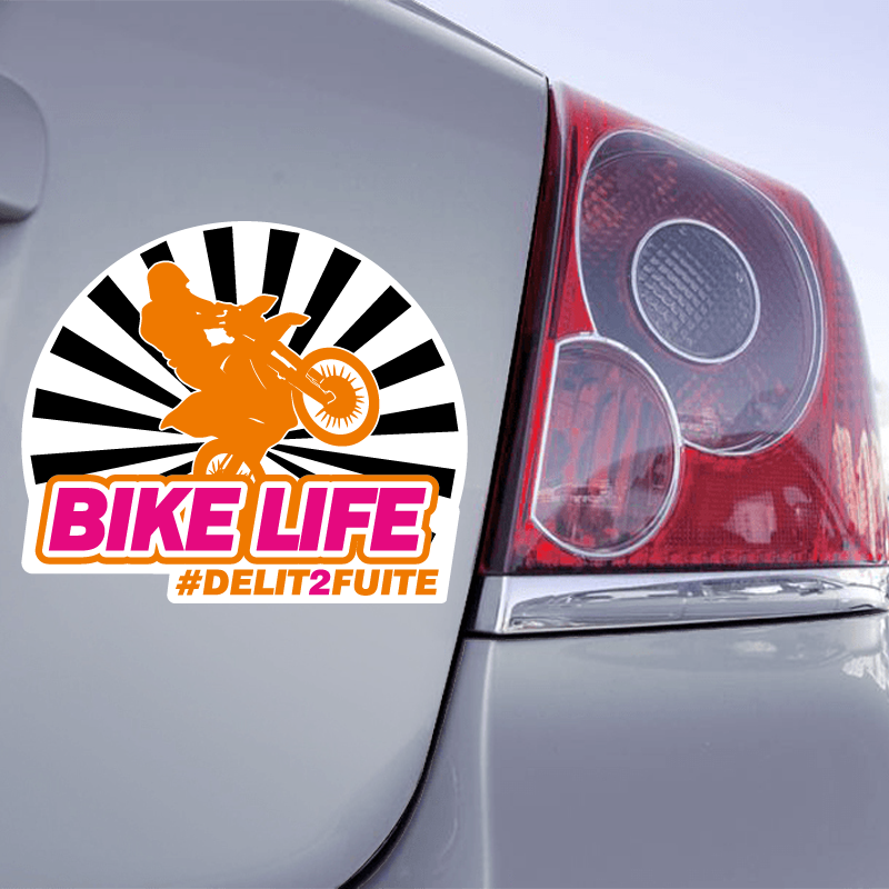 Autocollant Bike Life Délit 2 Fuite - 1