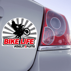 Autocollant Bike Life Délit 2 Fuite
