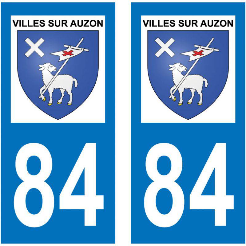 Sticker Plaque Villes-sur-Auzon 84570