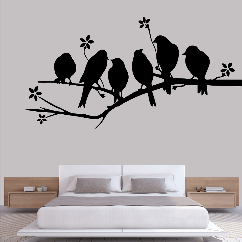 Sticker Mural Oiseaux - 1