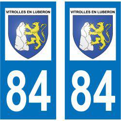 Sticker Plaque Vitrolles-en-Luberon 84240